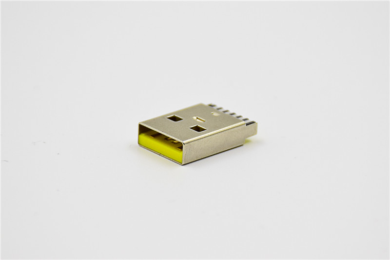 USB TYPE A  M 焊線(xiàn)式 綠膠芯