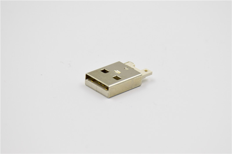 USB TYPE A  2.0 M 短體式白膠芯